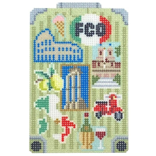 Needlepoint to Go Rome Globe Trotter Needlepoint Canvas