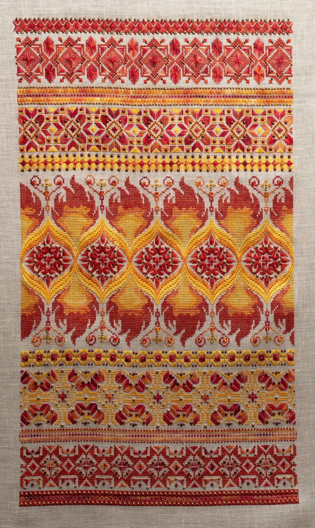 Northern Expressions Needlework Phoenix Band Sampler Cross Stitch Pattern