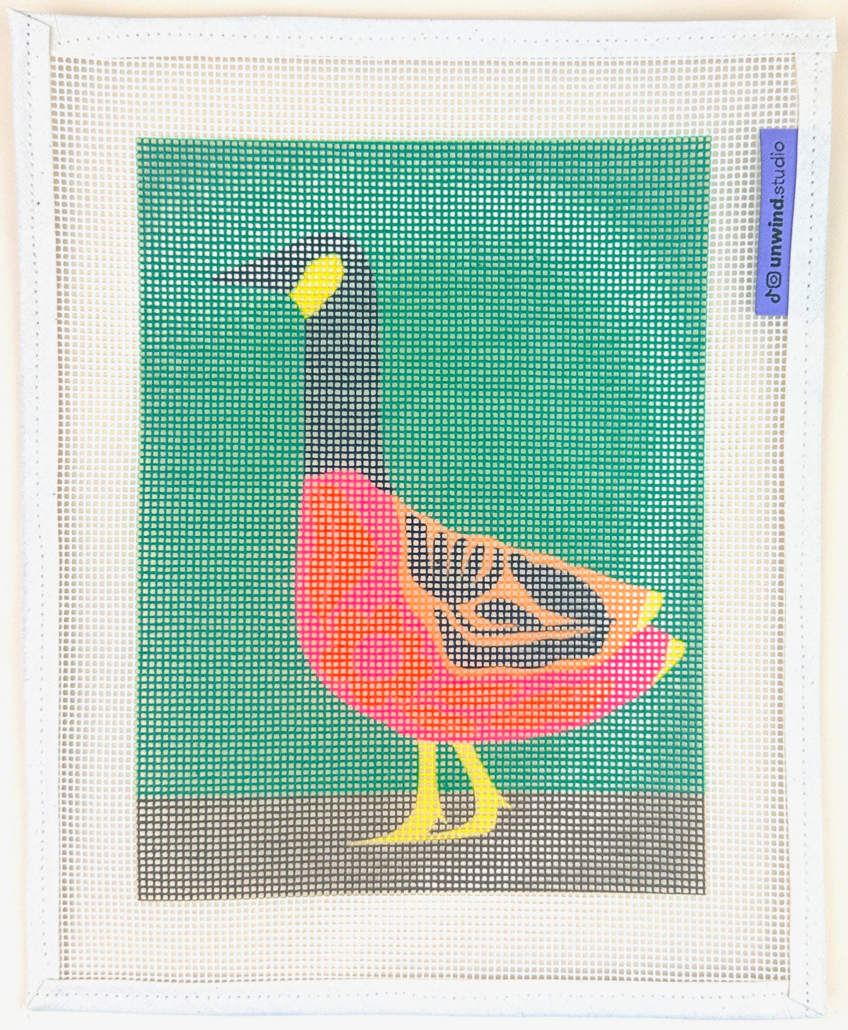 Unwind Studio Bekah Worley Folk Goose Needlepoint Canvas