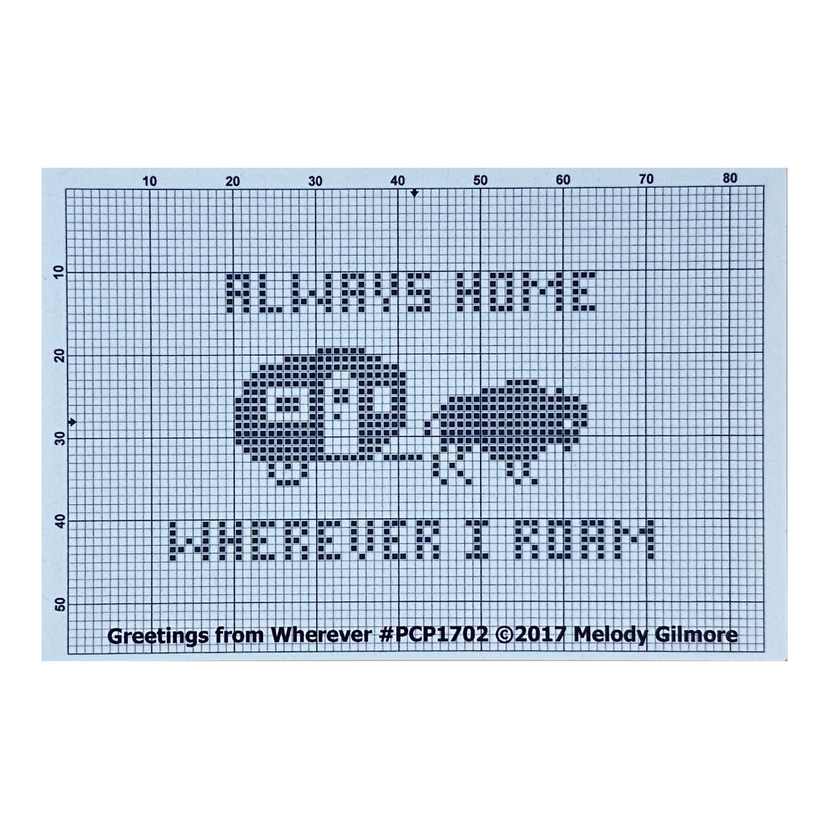 Open Road Abode Needleworks Greetings from Wherever Cross Stitch Pattern