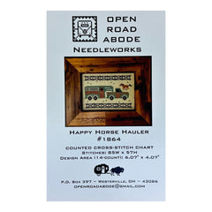 Open Road Abode Needleworks Happy Horse Hauler Cross Stitch Pattern