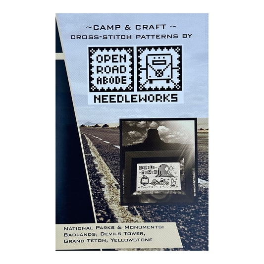 Open Road Abode Needleworks National Parks and Monuments Cross Stitch Pattern