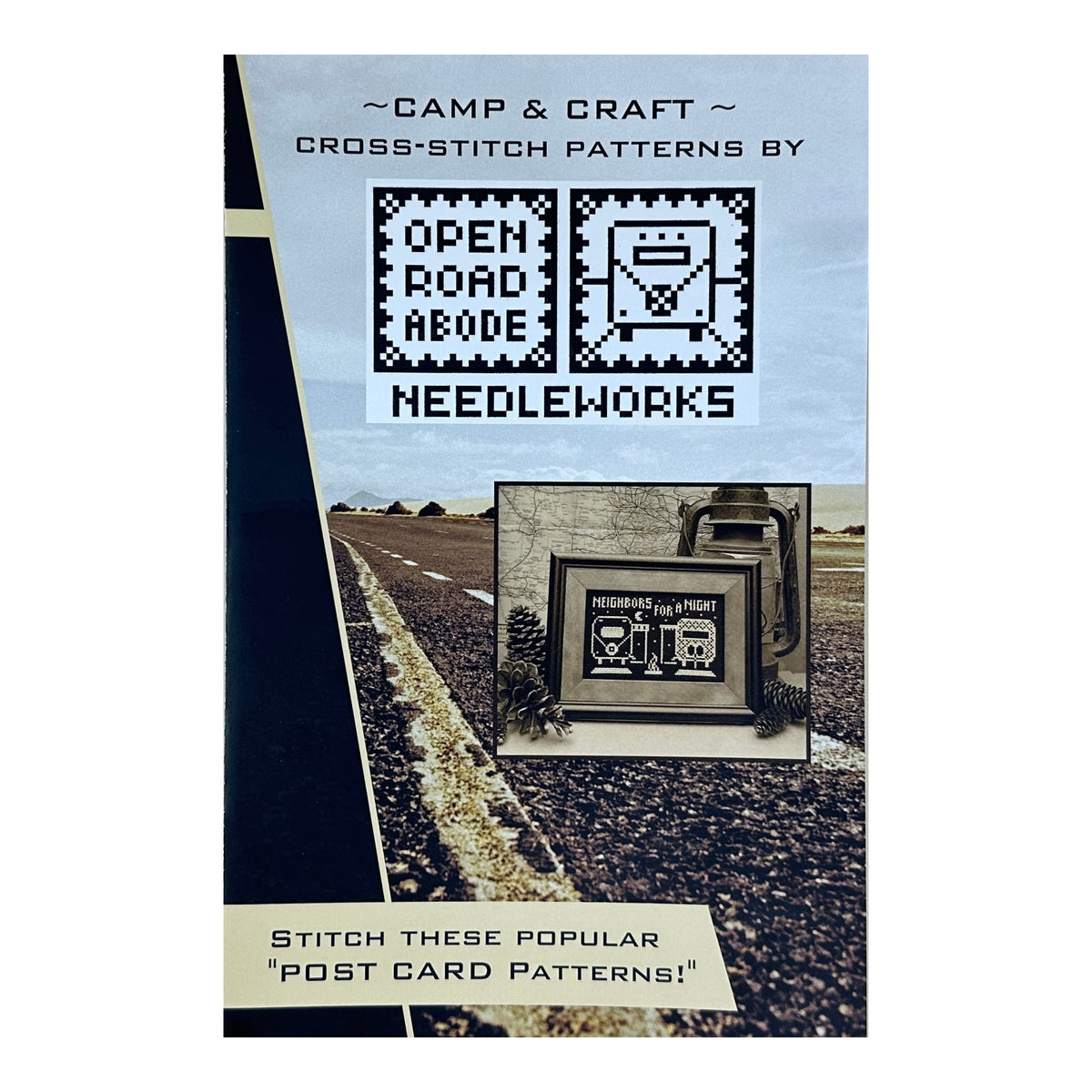 Open Road Abode Needleworks Post Cards Cross Stitch Pattern