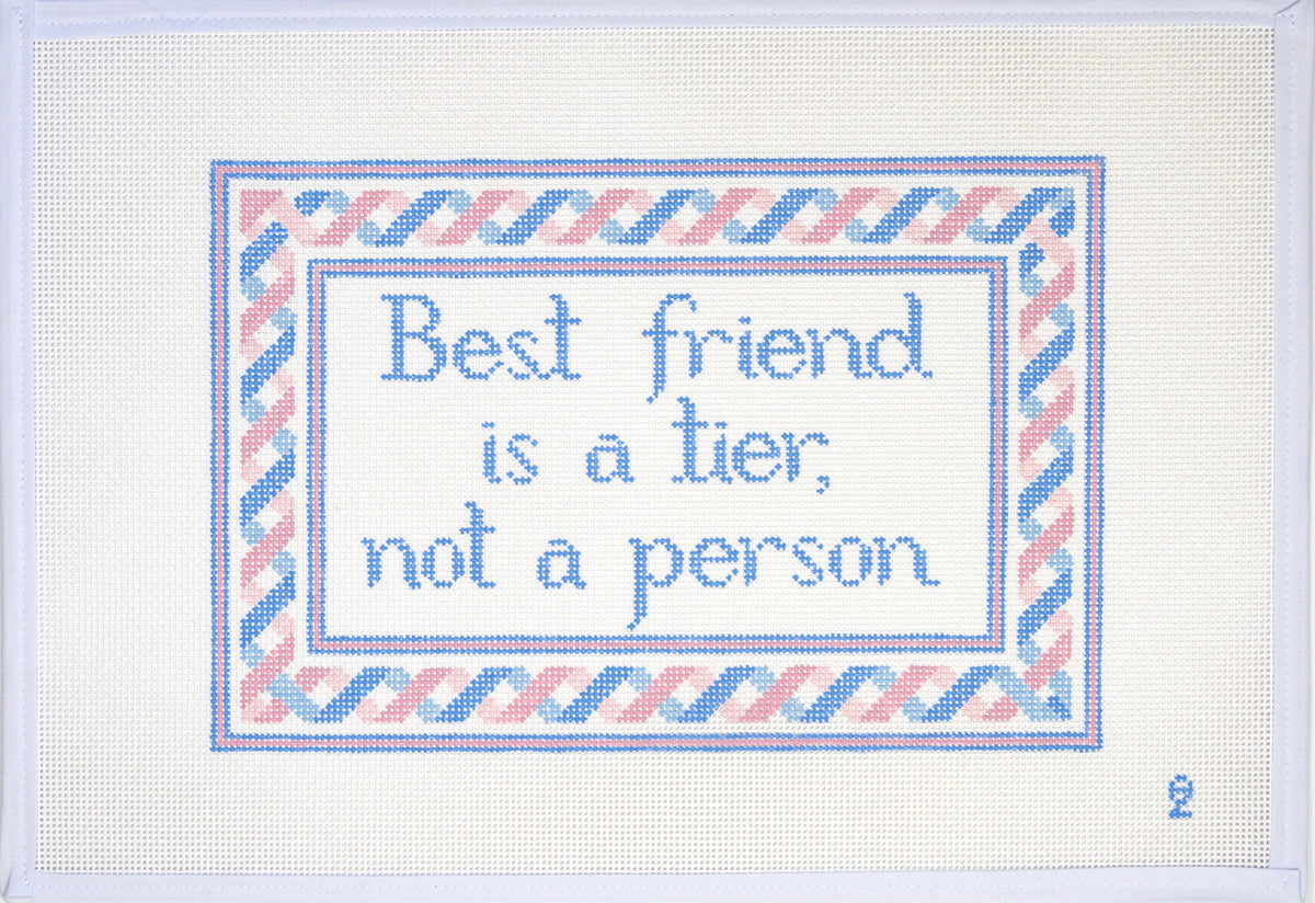 Oz Needle and Thread Best Friend is a Tier Needlepoint Canvas