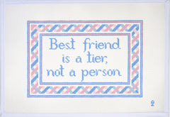 Oz Needle and Thread Best Friend is a Tier Needlepoint Canvas