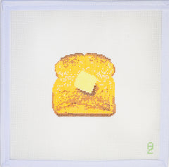 Oz Needle and Thread Buttered Toast Needlepoint Canvas