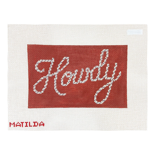 Oz Needle and Thread Lauren McCarthy Howdy Needlepoint Canvas