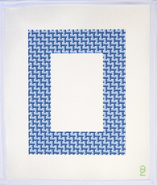 Oz Needle and Thread Ombre Basketweave Frame Needlepoint Canvas