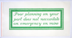 Oz Needle and Thread Poor Planning on Your Part Needlepoint Canvas