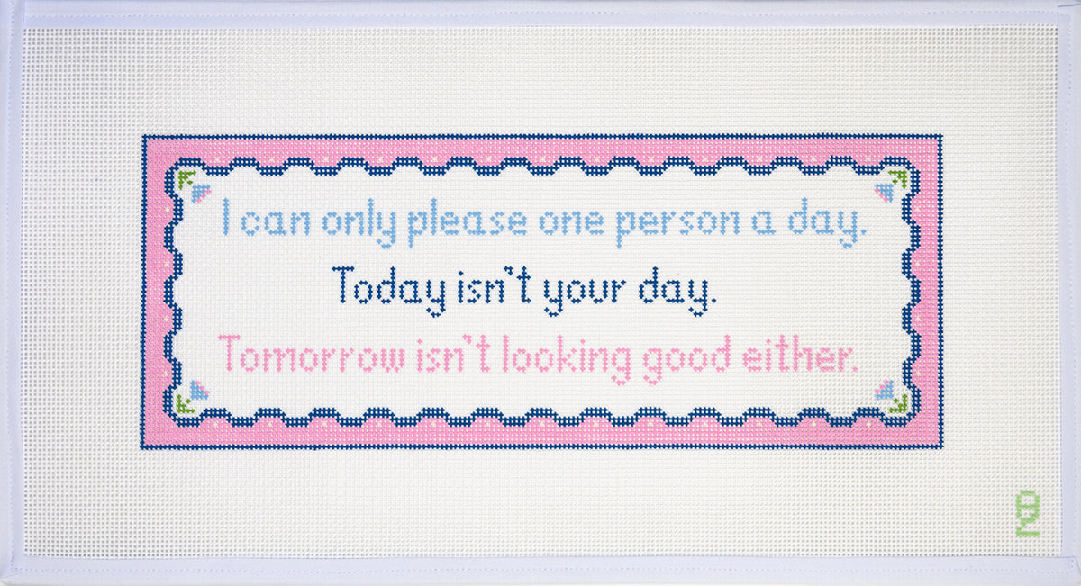 Oz Needle and Thread Today Is Not Your Day Needlepoint Canvas