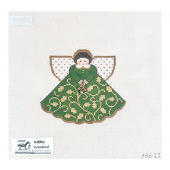 Painted Pony Designs Debbie Woodard Christmas Vine Angel Needlepoint Canvas