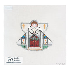 Painted Pony Designs Debbie Woodard Church Angel Needlepoint Canvas
