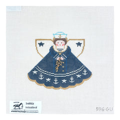 Painted Pony Designs Debbie Woodard Sailor Girl Angel Needlepoint Canvas