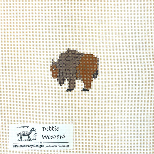 Painted Pony Designs Debbie Woodward Mini Buffalo Needlepoint Canvas