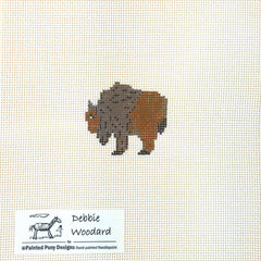 Painted Pony Designs Debbie Woodward Mini Buffalo Needlepoint Canvas