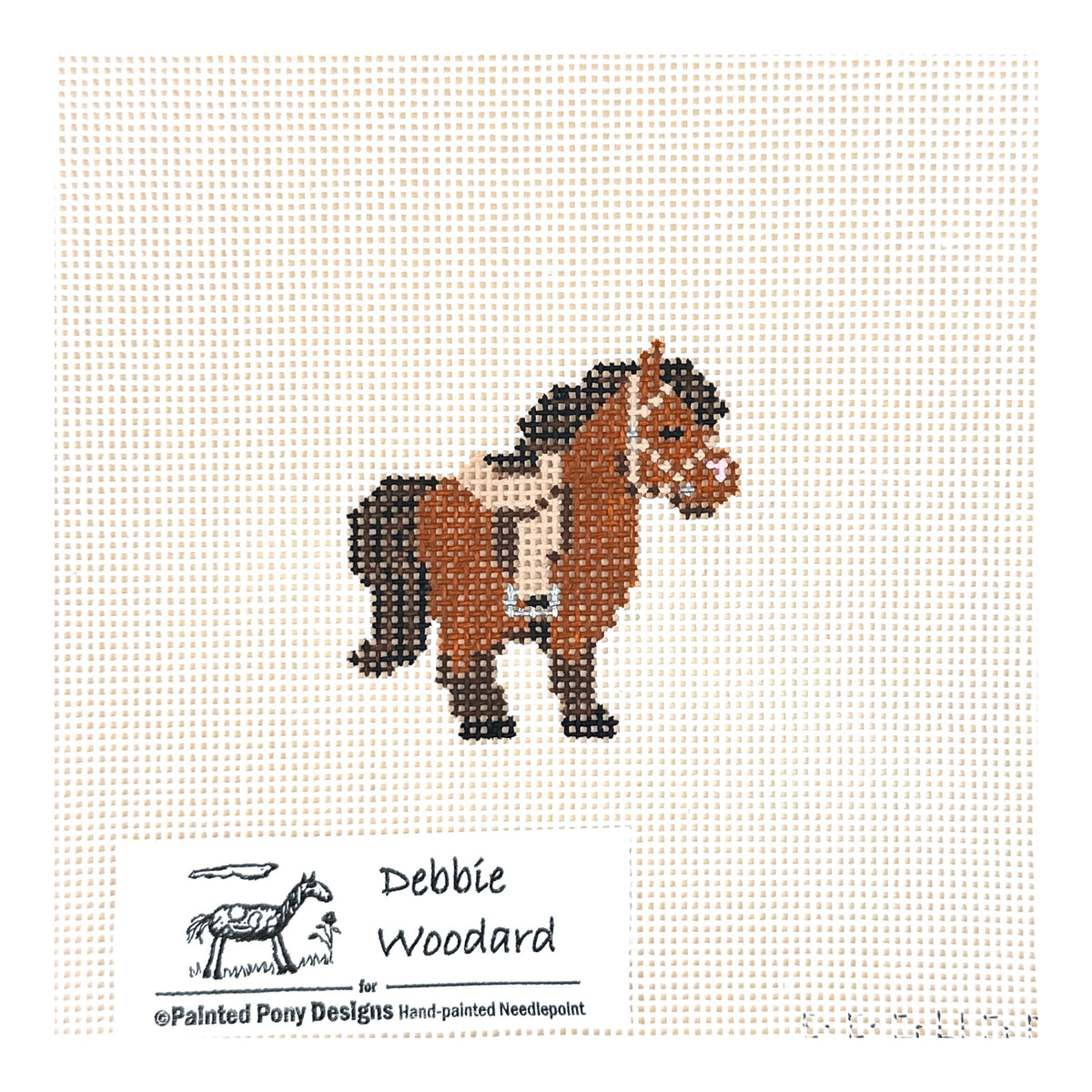 Painted Pony Designs Debbie Woodward Horse with Saddle Needlepoint Canvas