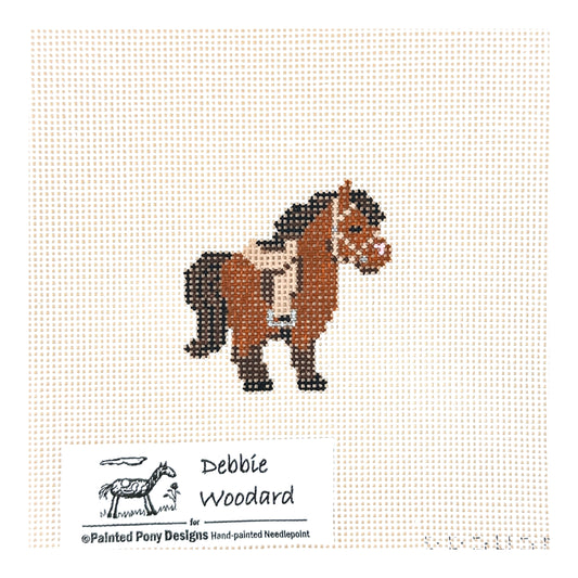 Painted Pony Designs Debbie Woodward Horse with Saddle Needlepoint Canvas