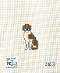 Painted Pony Designs Debbie Woodward Mini Hound Needlepoint Canvas