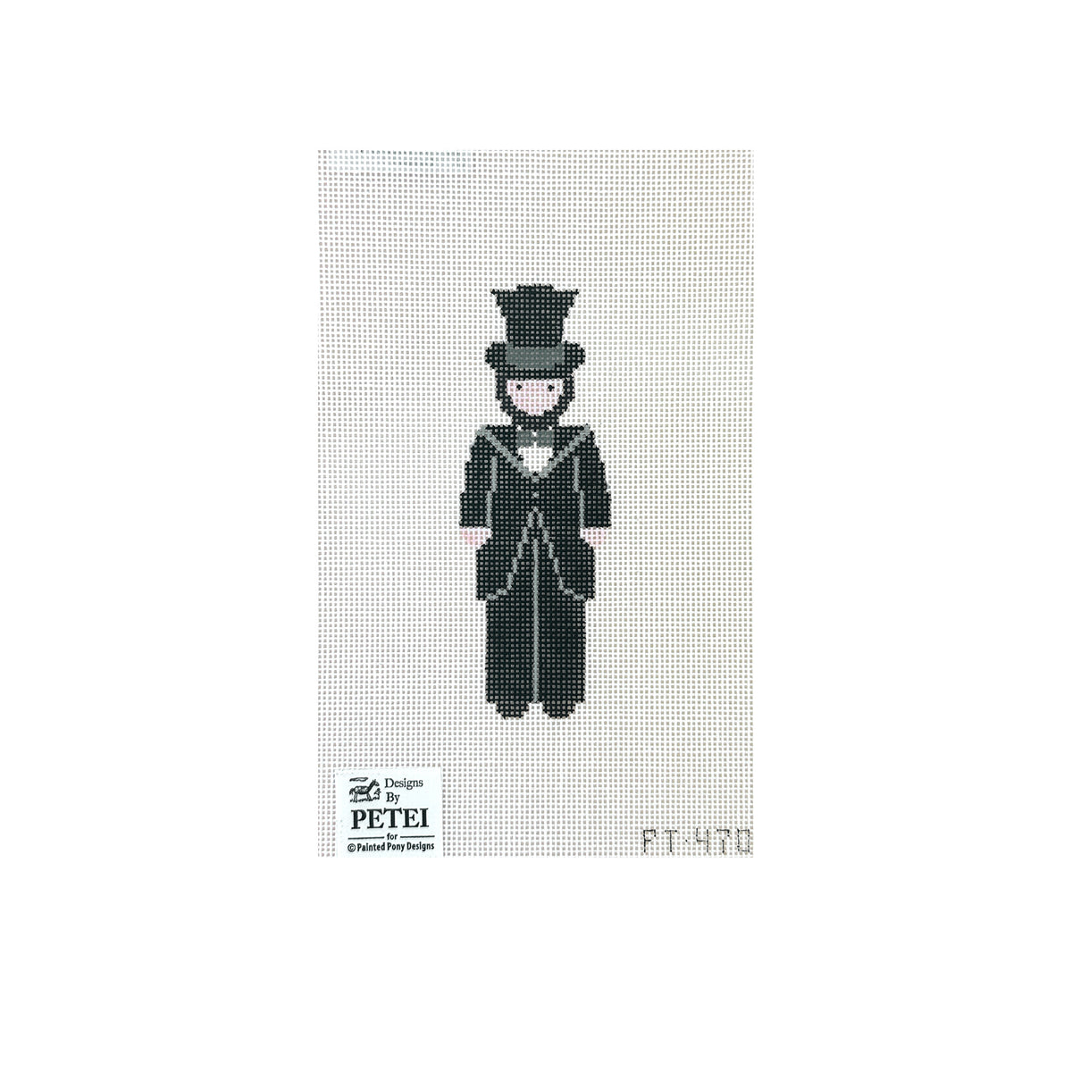 Painted Pony Designs Designs by Petei Abe Lincoln Needlepoint Canvas