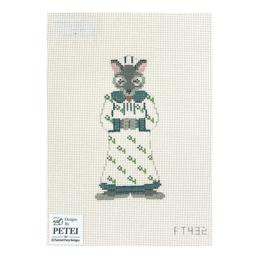 Painted Pony Designs Designs by Petei Big Bad Wolf Needlepoint Canvas