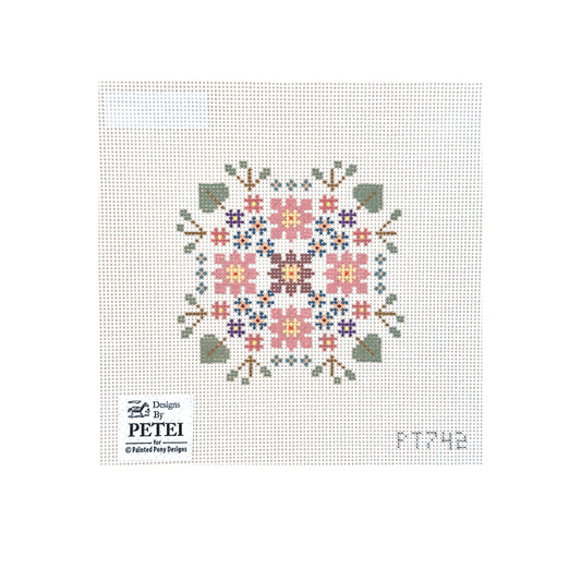 Painted Pony Designs Designs by Petei Bridal Bouquet Needlepoint Canvas