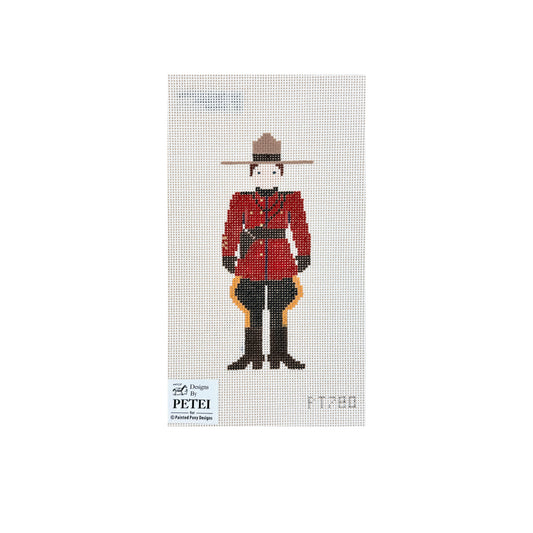 Painted Pony Designs Designs by Petei Canadian Mountie Needlepoint Canvas