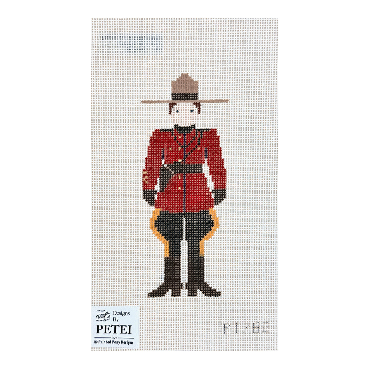 Painted Pony Designs Petei Canadian Mountie Needlepoint Canvas