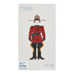Painted Pony Designs Petei Canadian Mountie Needlepoint Canvas