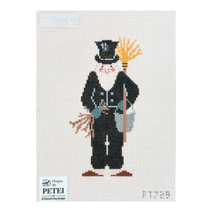 Painted Pony Designs Designs by Petei Chimney Sweep Santa Needlepoint Canvas
