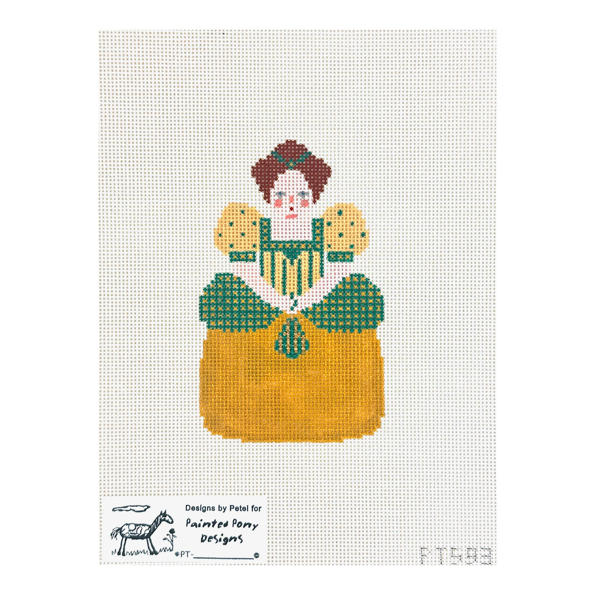 Painted Pony Designs Designs by Petei Cinderella: Wicked Step Sister Red Head Needlepoint Canvas
