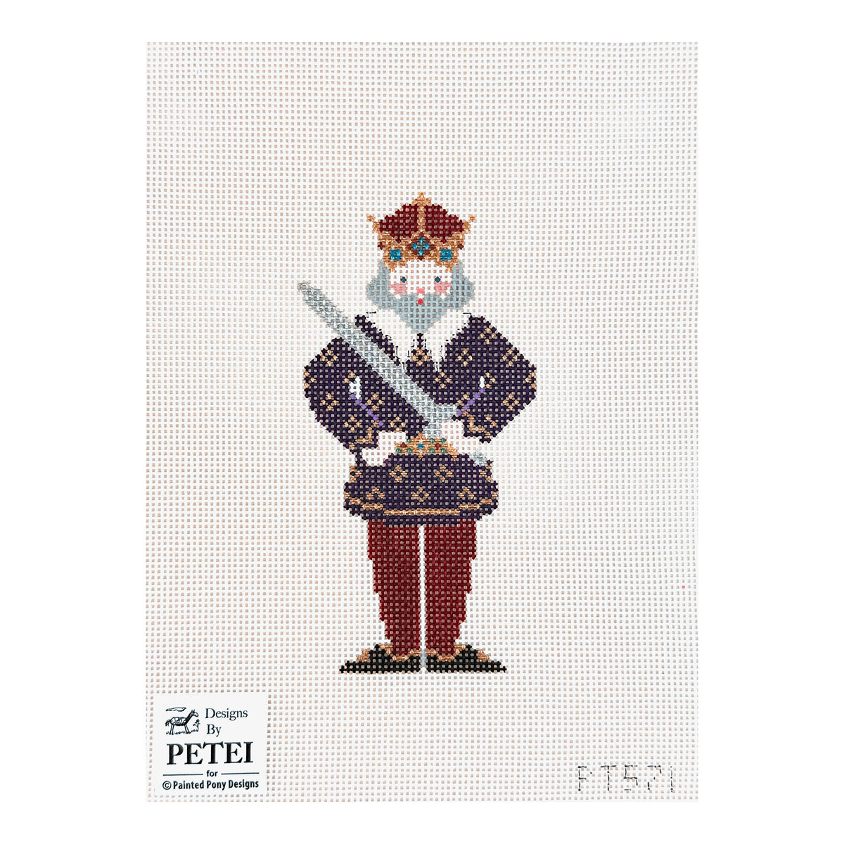Painted Pony Designs Petei King Arthur Needlepoint Canvas