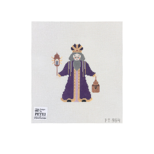Painted Pony Designs Designs by Petei Magi: Balthazar of Ethiopia Needlepoint Canvas