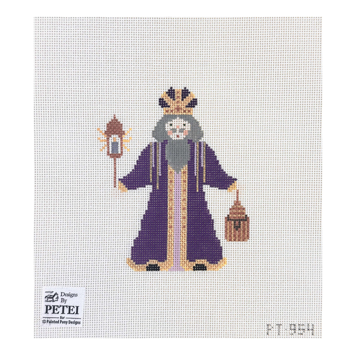 Painted Pony Designs Designs by Petei Magi: Balthazar of Ethiopia Needlepoint Canvas