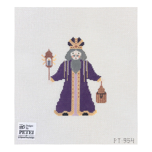 Painted Pony Designs Designs by Petei Magi: Balthazar of Ethiopia Needlepoint Canvas