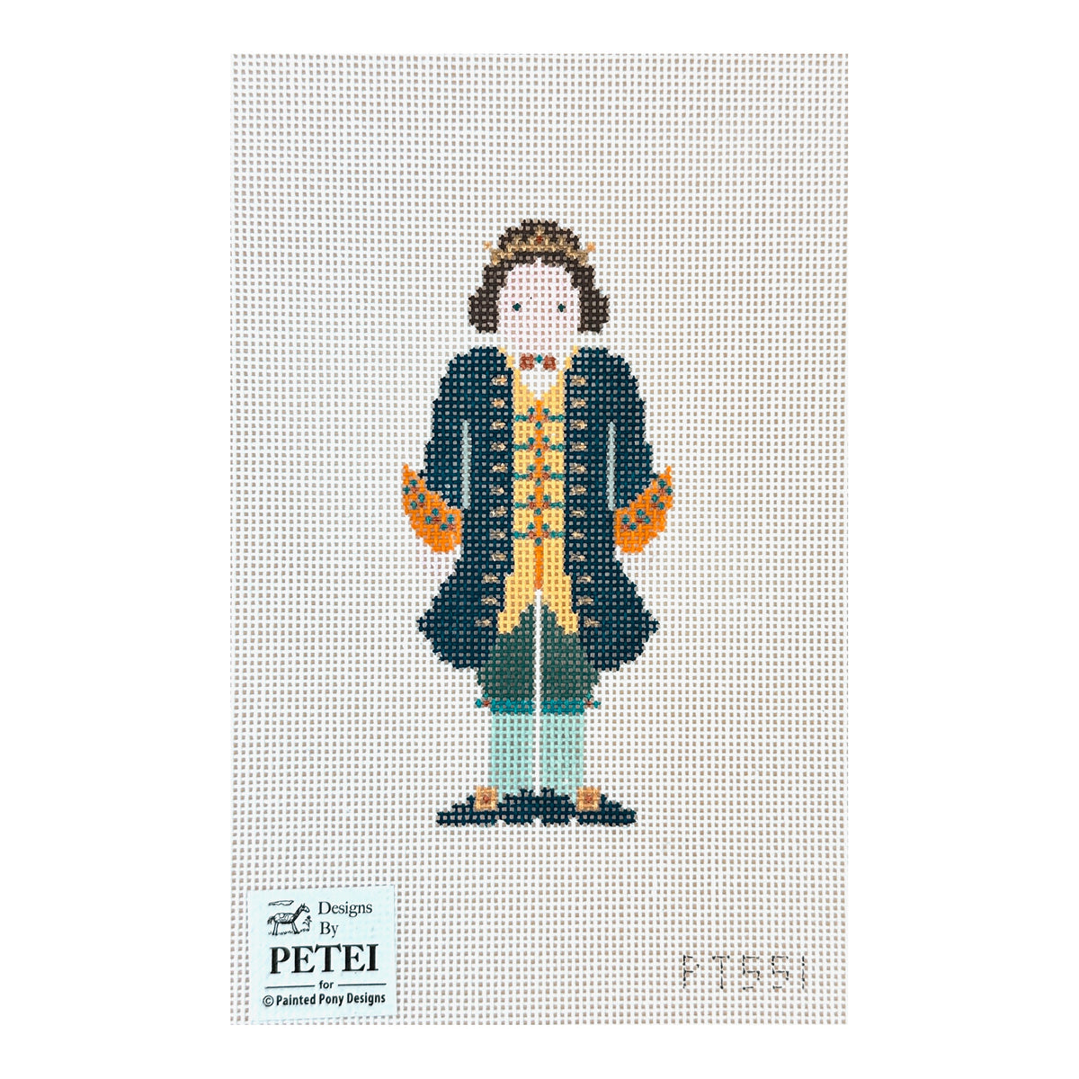 Painted Pony Designs Designs by Petei Cinderella: Prince Needlepoint Canvas