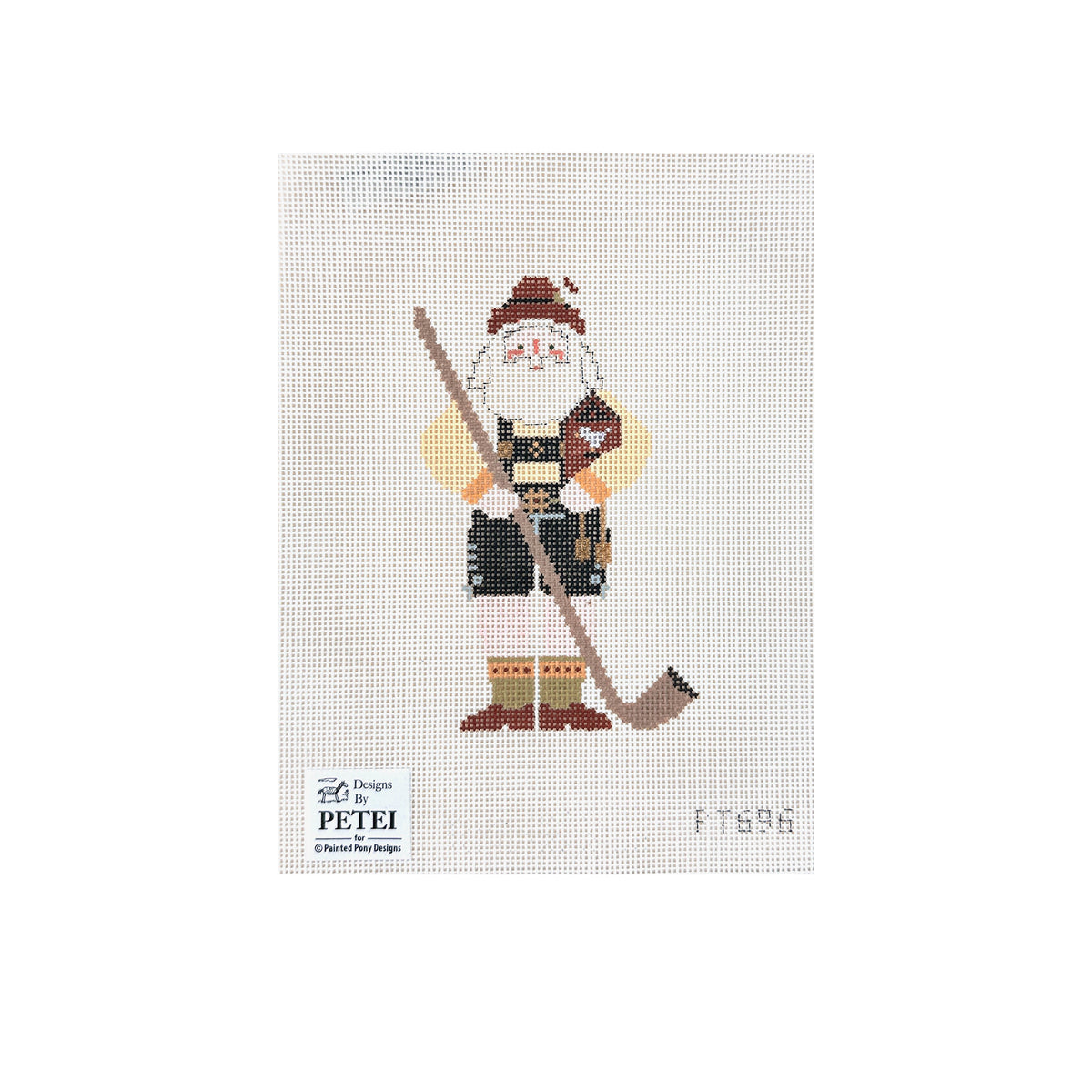 Painted Pony Designs Designs by Petei Swiss Santa Needlepoint Canvas