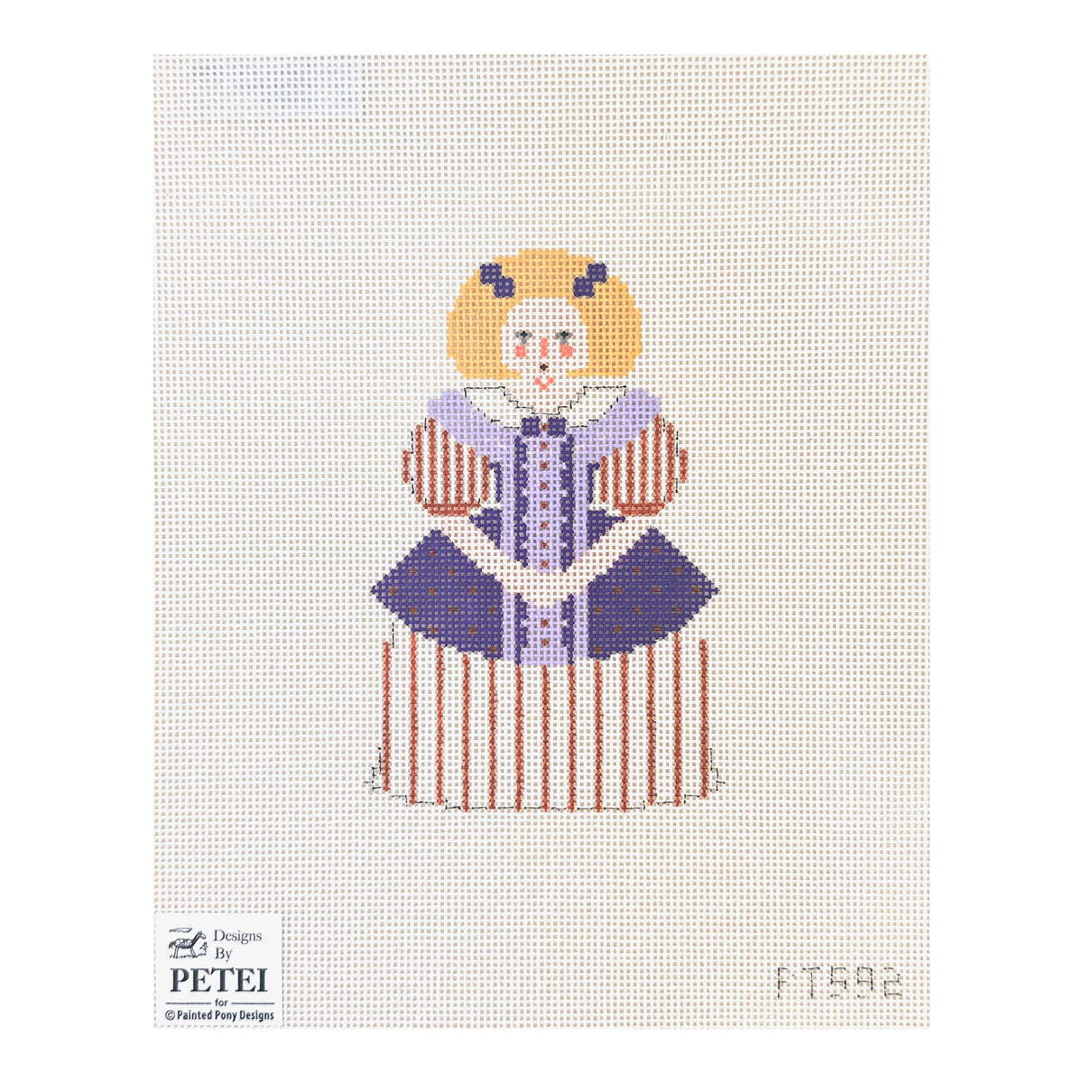 Painted Pony Designs Designs by Petei Cinderella: Step Sister Blonde Needlepoint Canvas