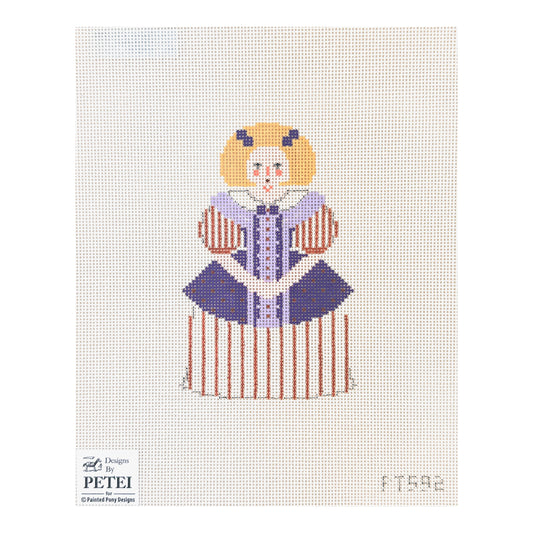 Painted Pony Designs Designs by Petei Velasquez Girl Needlepoint Canvas