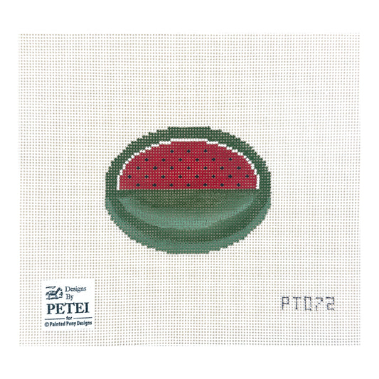 Painted Pony Designs Designs by Petei Watermelon Needlepoint Canvas
