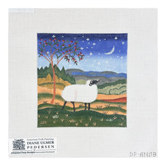 Painted Pony Designs Diane Ulmer Pedersen Night Sheep Needlepoint Canvas