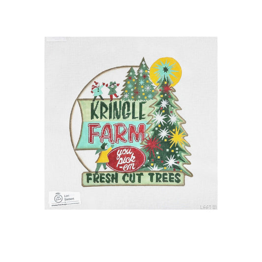 Painted Pony Designs Lori Siebert Kringle Farm Needlepoint Canvas