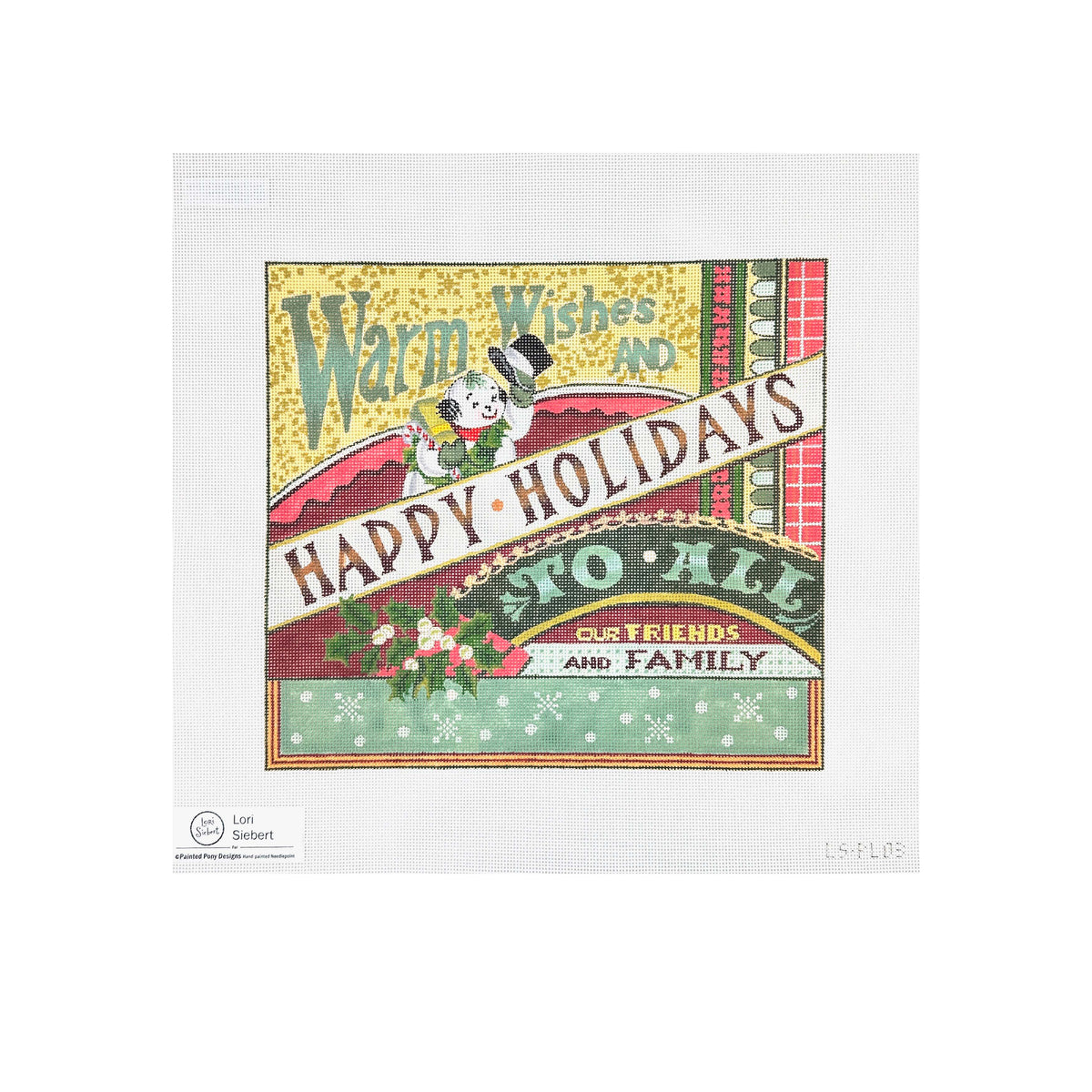 Painted Pony Designs Lori Siebert Nostalgic Holidays Needlepoint Canvas