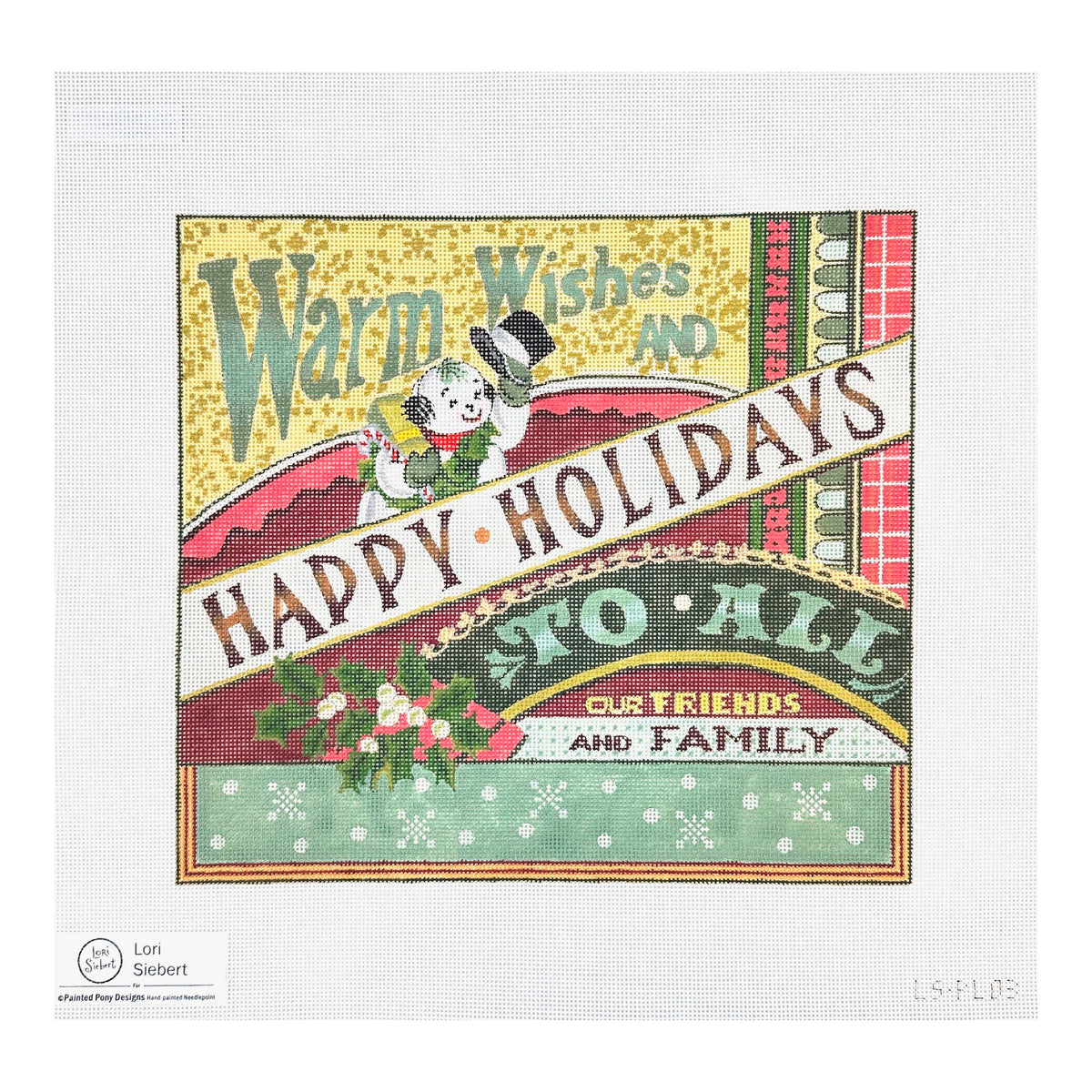 Painted Pony Designs Lori Siebert Nostalgic Holidays Needlepoint Canvas