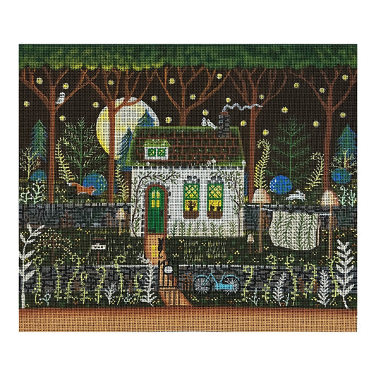 Painted Pony Designs Mary E Charles Fern Cottage Needlepoint Canvas