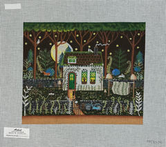 Painted Pony Designs Mary Charles Fern Cottage Needlepoint Canvas