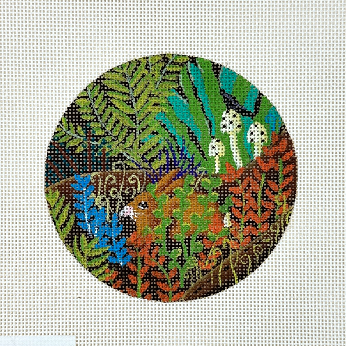 Painted Pony Designs Mary Charles Hidden Rabbit Needlepoint Canvas