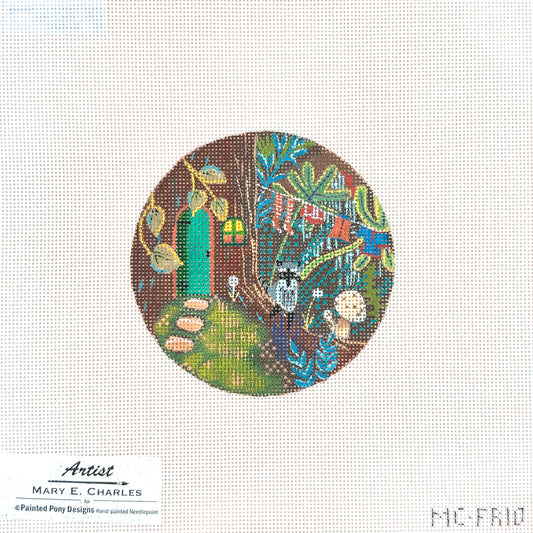 Painted Pony Designs Mary E Charles Raccoon Needlepoint Canvas