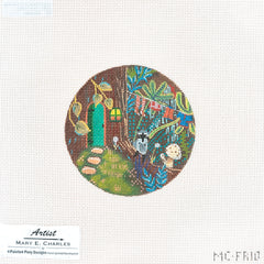 Painted Pony Designs Mary E Charles Raccoon Needlepoint Canvas