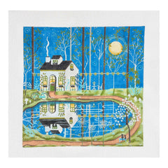 Painted Pony Designs Mary E Charles Enchanted Cottage Needlepoint Canvas