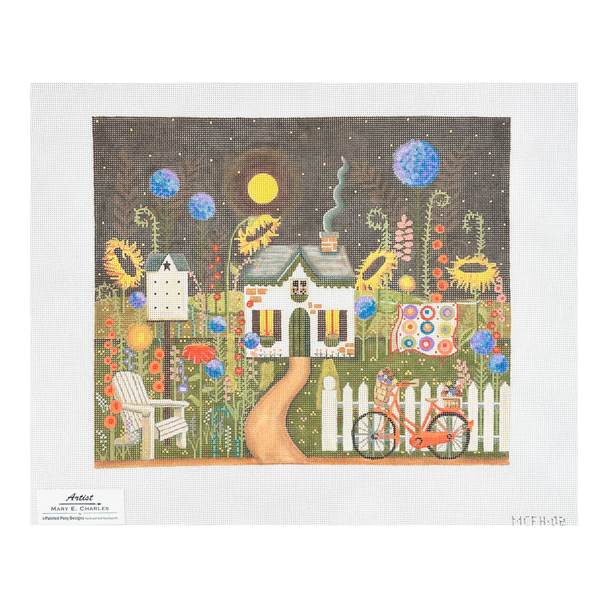 Painted Pony Designs Mary E Charles Fairy Garden Needlepoint Canvas